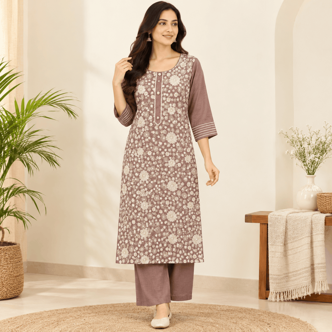 Embroidered Anarkali Kurti