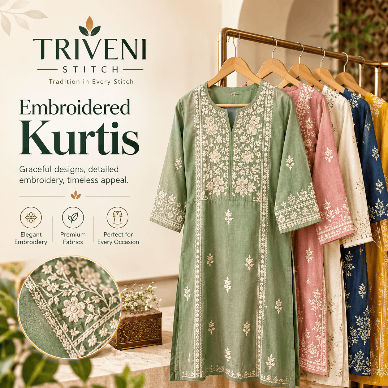 Embroidered Kurtis